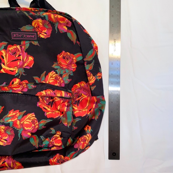 VTG Betsey Johnson Floral backpack - Picture 8 of 10